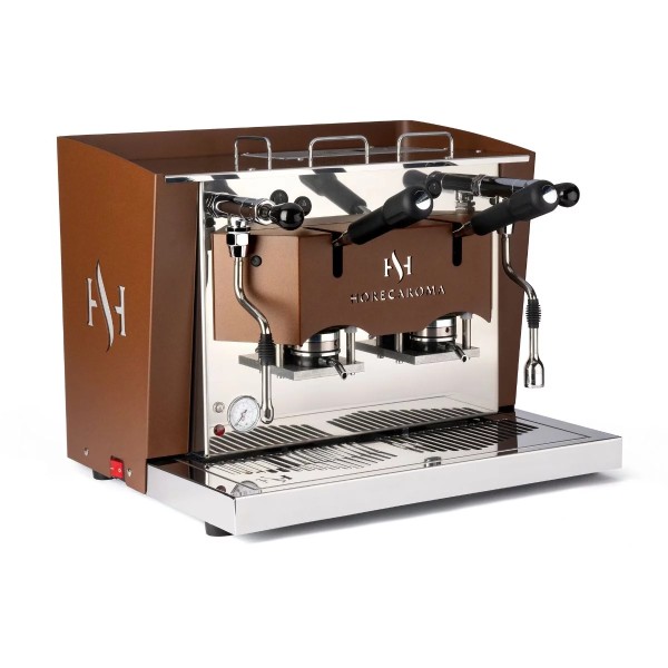 HorecAroma LA DOPPIA ESE44mm Espressomaschine Corten/Cortenstahl